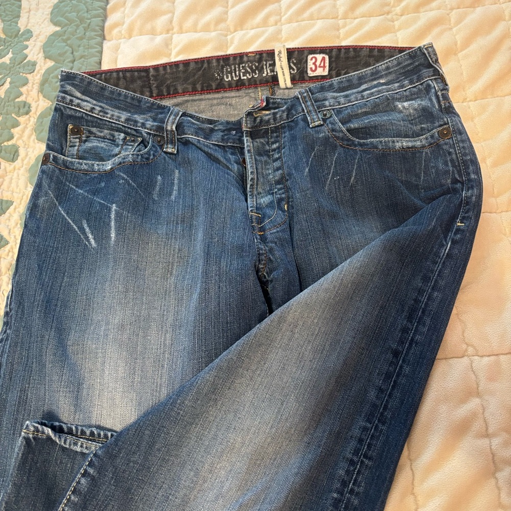 Guess Men’s Classic Indigo Straight Leg Jeans